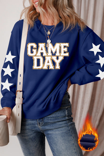 Navy Blue "GAME DAY" Pullover Sweatshirt