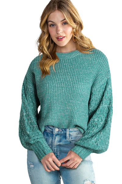 Chunky Knit Shoulder Drop Sweater