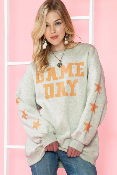 "Game Day" Lettering Sweatshirt