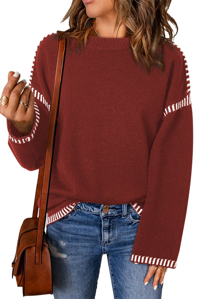 Knit Red Dahlia Sweater