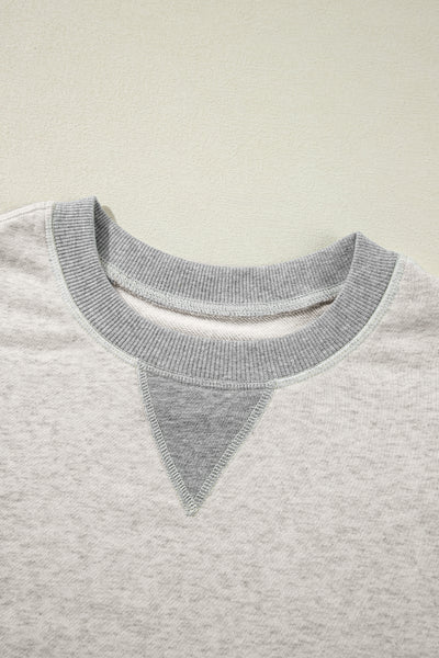 Thumbhole Block Sweatshirt