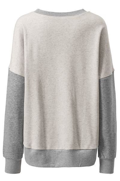 Thumbhole Block Sweatshirt