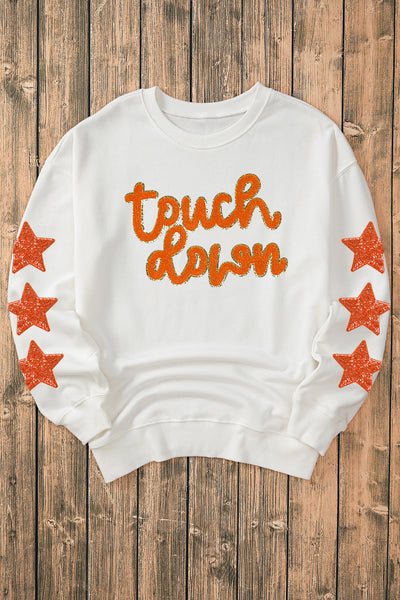 Glittering "Touch Down" Sweatshirt