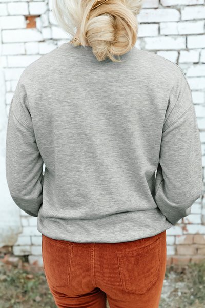 Gray "Coffee Date Ghost" Sweatshirt