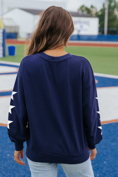 Navy Blue "GAME DAY" Pullover Sweatshirt