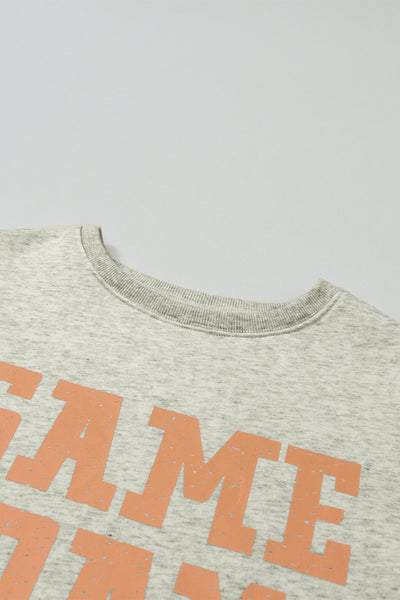 "Game Day" Lettering Sweatshirt