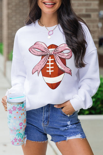 Football with Bow Sweatshirt