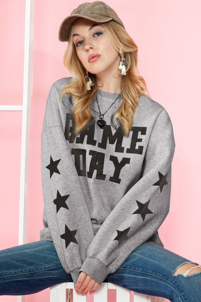 "Game Day" Lettering Sweatshirt