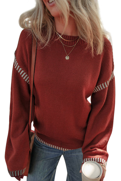 Knit Red Dahlia Sweater