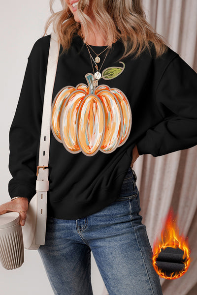 Black "Artistic Pumpkin"Sweatshirt