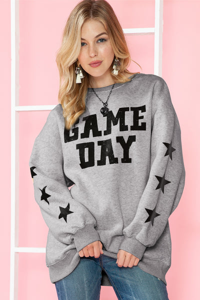 "Game Day" Lettering Sweatshirt