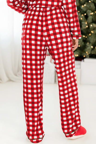 Festive Plaid Pajama Set