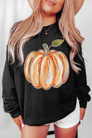 Black "Artistic Pumpkin"Sweatshirt