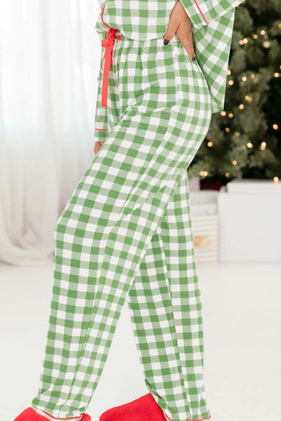 Festive Plaid Pajama Set