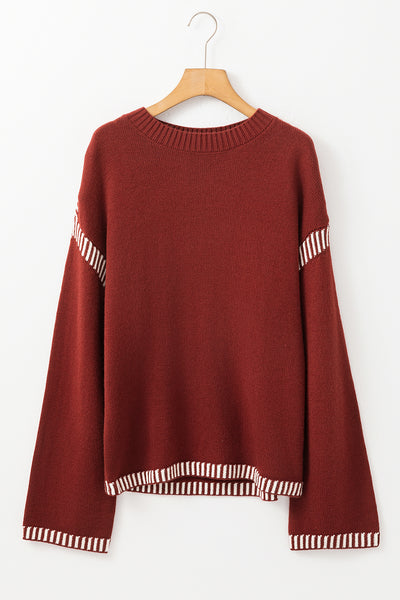 Knit Red Dahlia Sweater