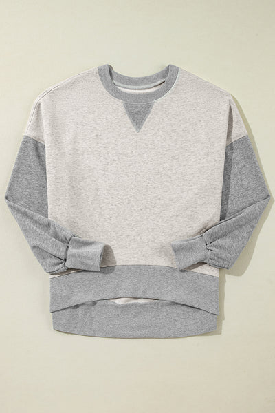 Thumbhole Block Sweatshirt