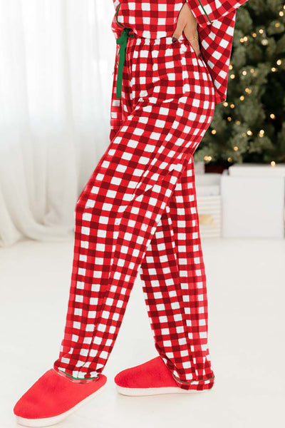 Festive Plaid Pajama Set