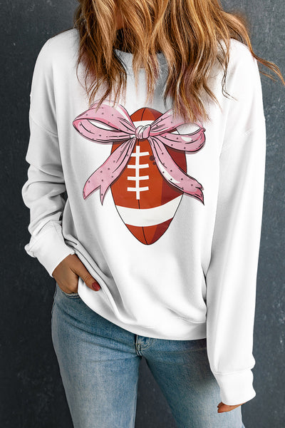 Football with Bow Sweatshirt