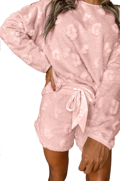 Cozy Cheetah Fleece Pajama Set