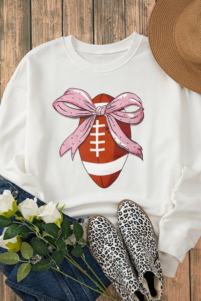 Football with Bow Sweatshirt