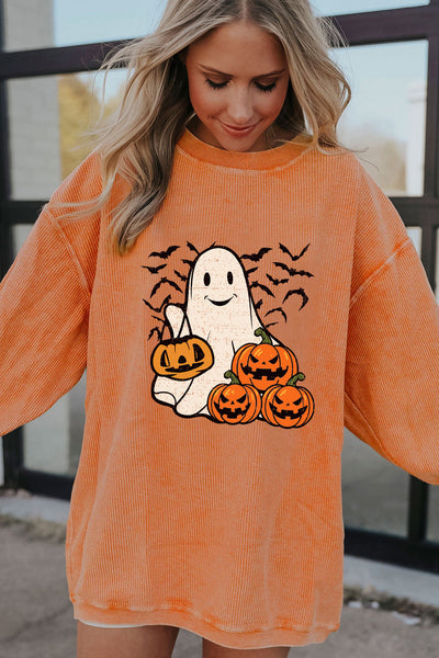 Orange "Halloween Spirit Ghost" Sweatshirt