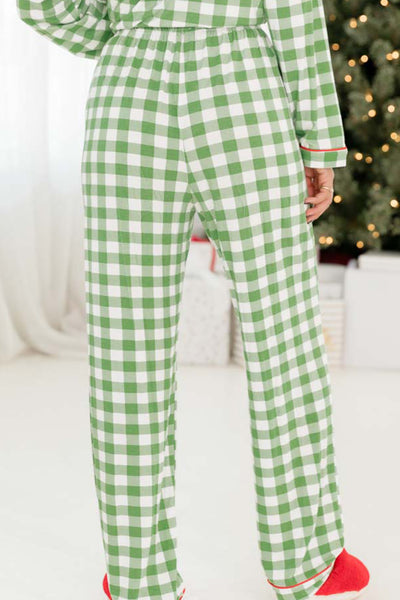 Festive Plaid Pajama Set