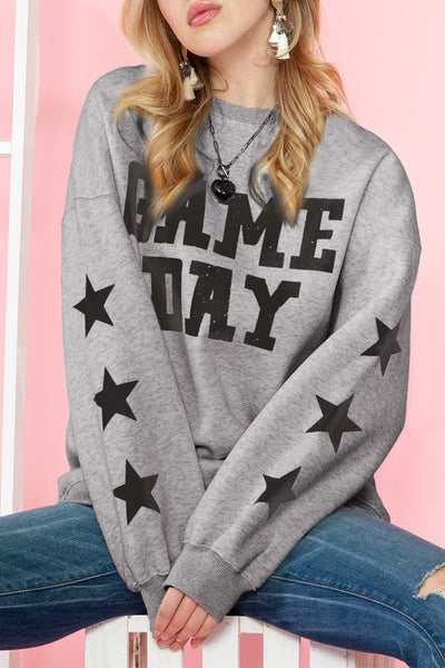 "Game Day" Lettering Sweatshirt