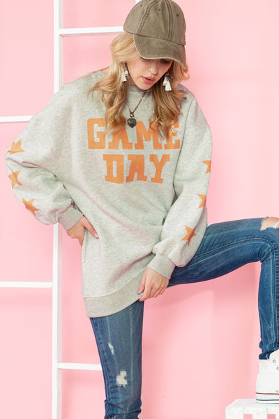 "Game Day" Lettering Sweatshirt