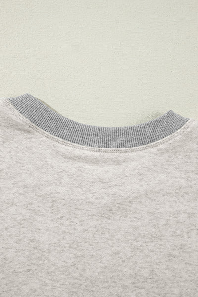 Thumbhole Block Sweatshirt