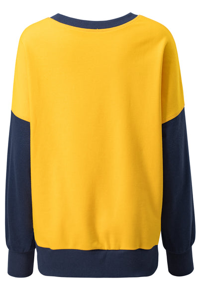 Thumbhole Block Sweatshirt