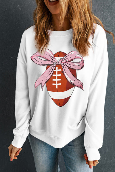 Football with Bow Sweatshirt