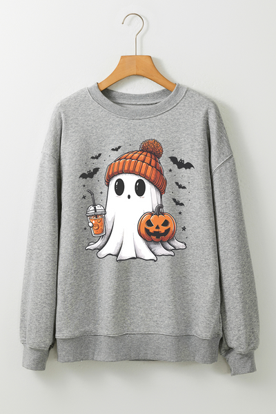 Gray "Coffee Date Ghost" Sweatshirt