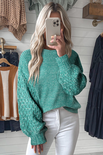 Chunky Knit Shoulder Drop Sweater