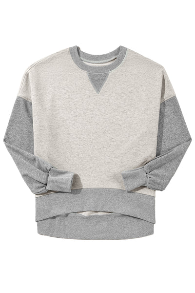 Thumbhole Block Sweatshirt