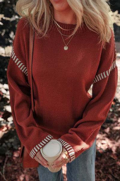 Knit Red Dahlia Sweater