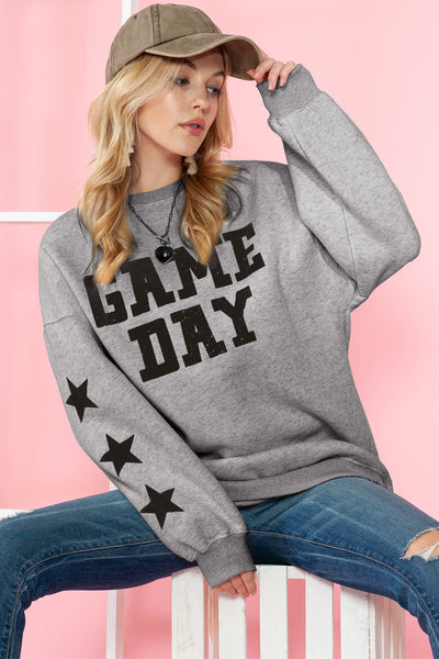 "Game Day" Lettering Sweatshirt