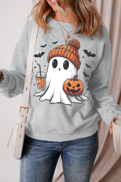 Gray "Coffee Date Ghost" Sweatshirt