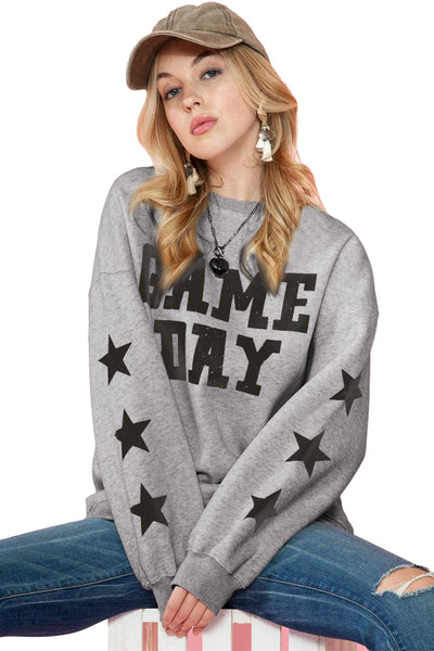 "Game Day" Lettering Sweatshirt