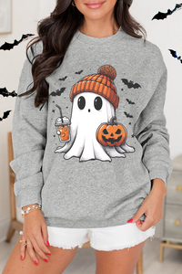 Gray "Coffee Date Ghost" Sweatshirt