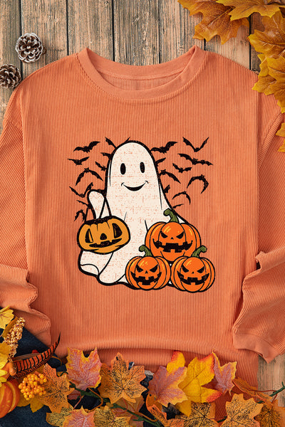 Orange "Halloween Spirit Ghost" Sweatshirt